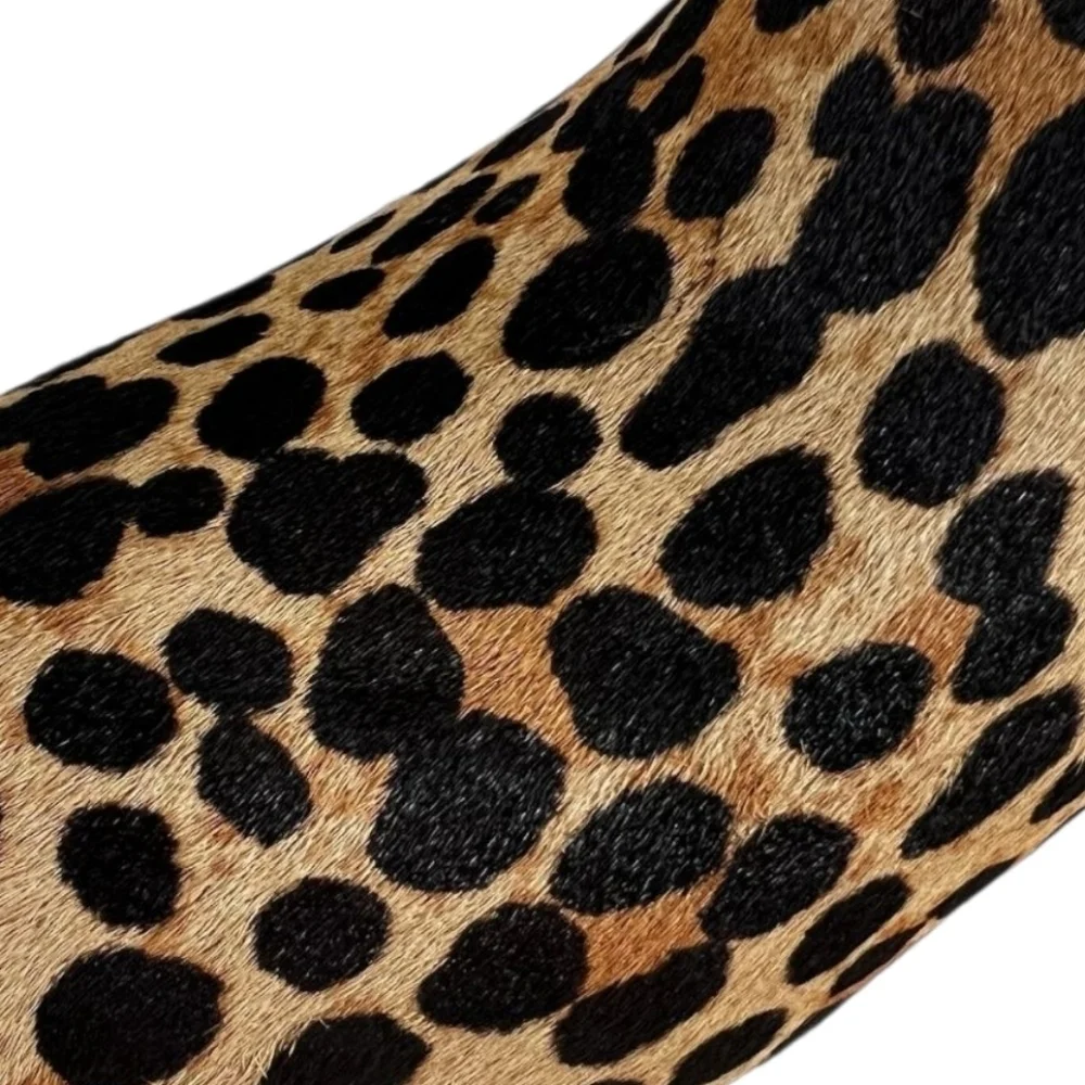 Kate Spade Delina Leopard Print Calf Hair Ankle Booties Sz 8.5 New